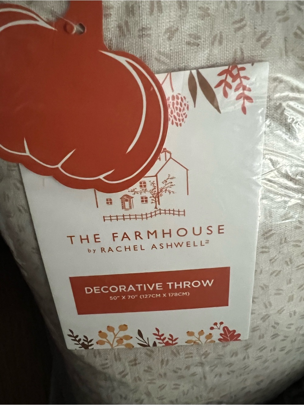 Patchwork Pumpkin Quilted Throw - NWT - Picture 5 of 5